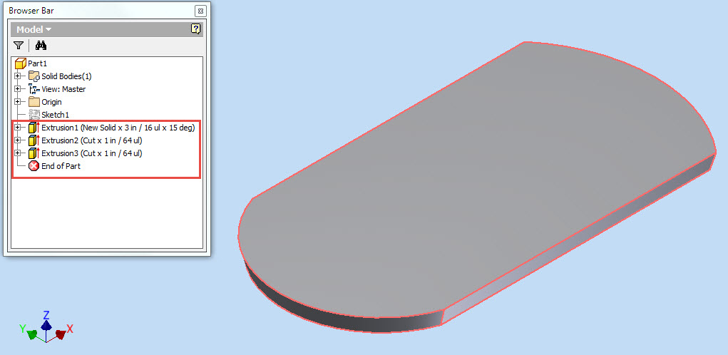 First component of Computer Mouse with Autodesk Inventor
