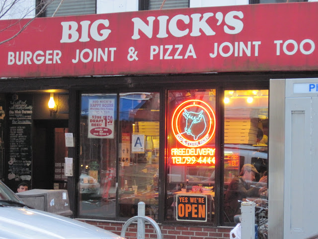 Big Nick's Burger Joint & Pizza Joint Too combines the best of dining in New York City, but is no longer owned by Big Nick.