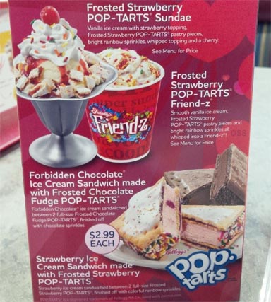 On Second Scoop Ice Cream Reviews Friendly S Pop Tart Ice Cream Sandwiches