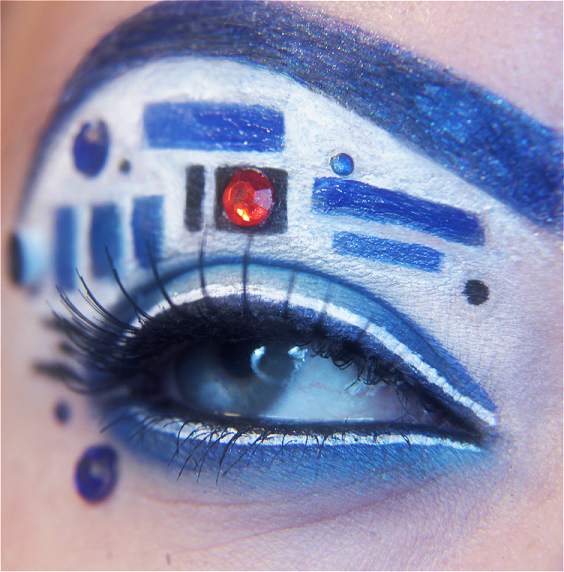 super designs tutorials haha gonna fun cool wear r2-d2 make-up super designs tutorials haha gonna fun cool wear r2-d2 make-up