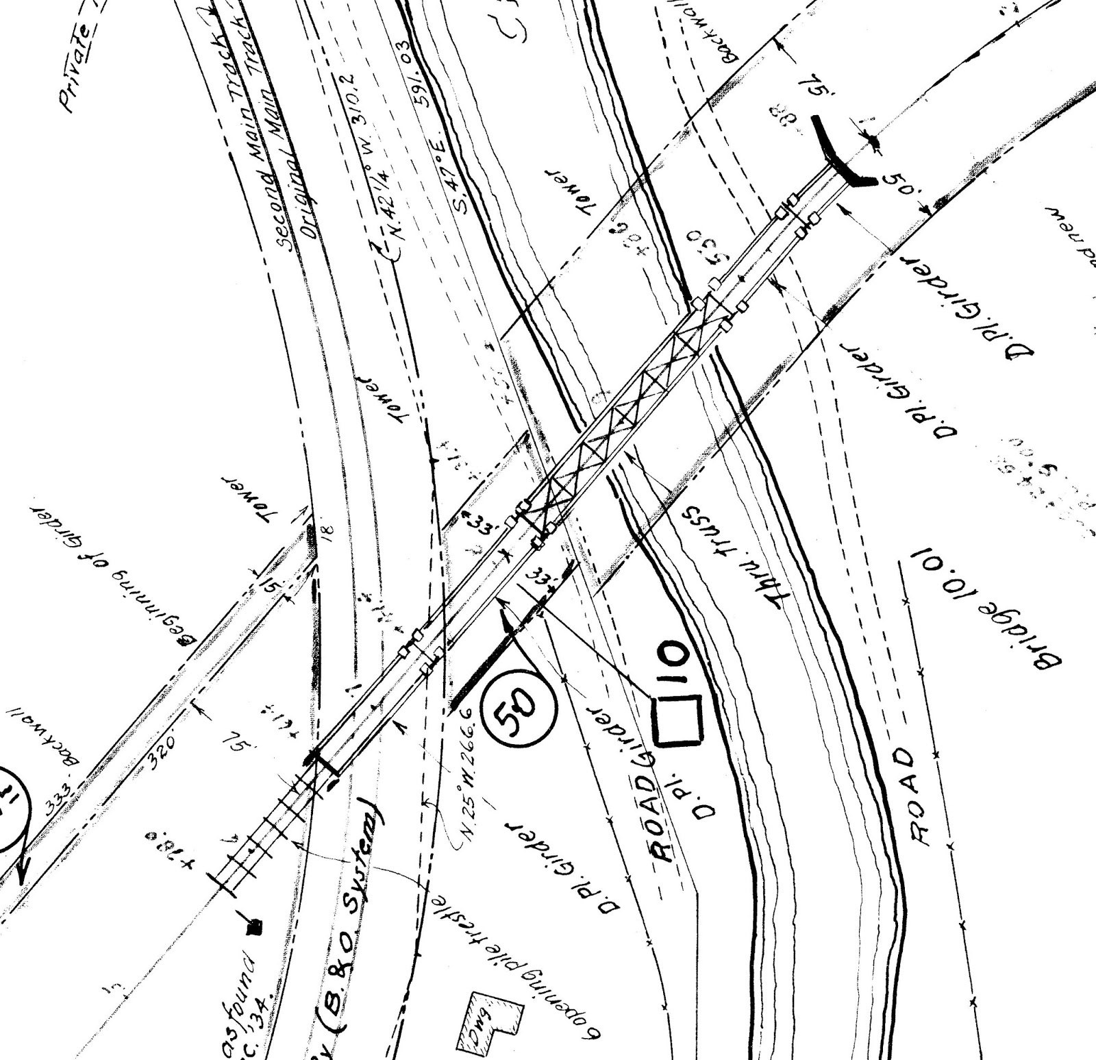 Adena Railroad Bridge Planning from Valuation Maps
