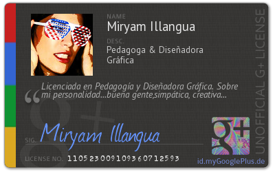 Mi tarjeta google+