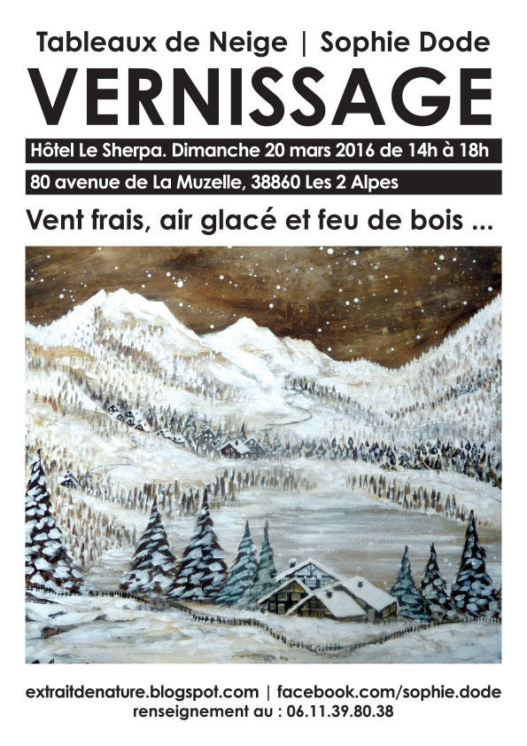 Affiche Vernissage.