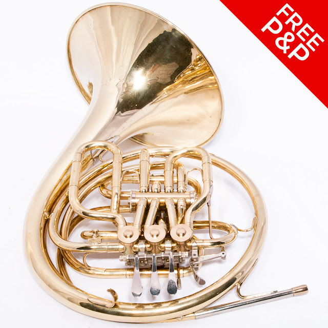 Unique Patented Bb/F Compensating Double French Horn by Josef Lidl