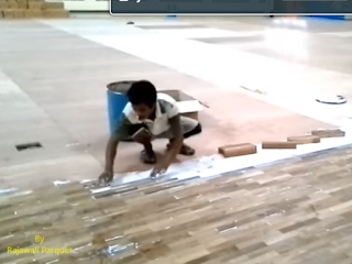 Lantai Parket Kayu Pemasangan Lantai Parket