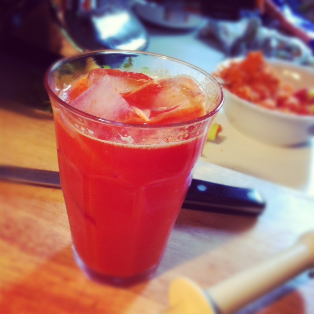 4 great juicing recipes. red and yellow and pink and green. lb's good