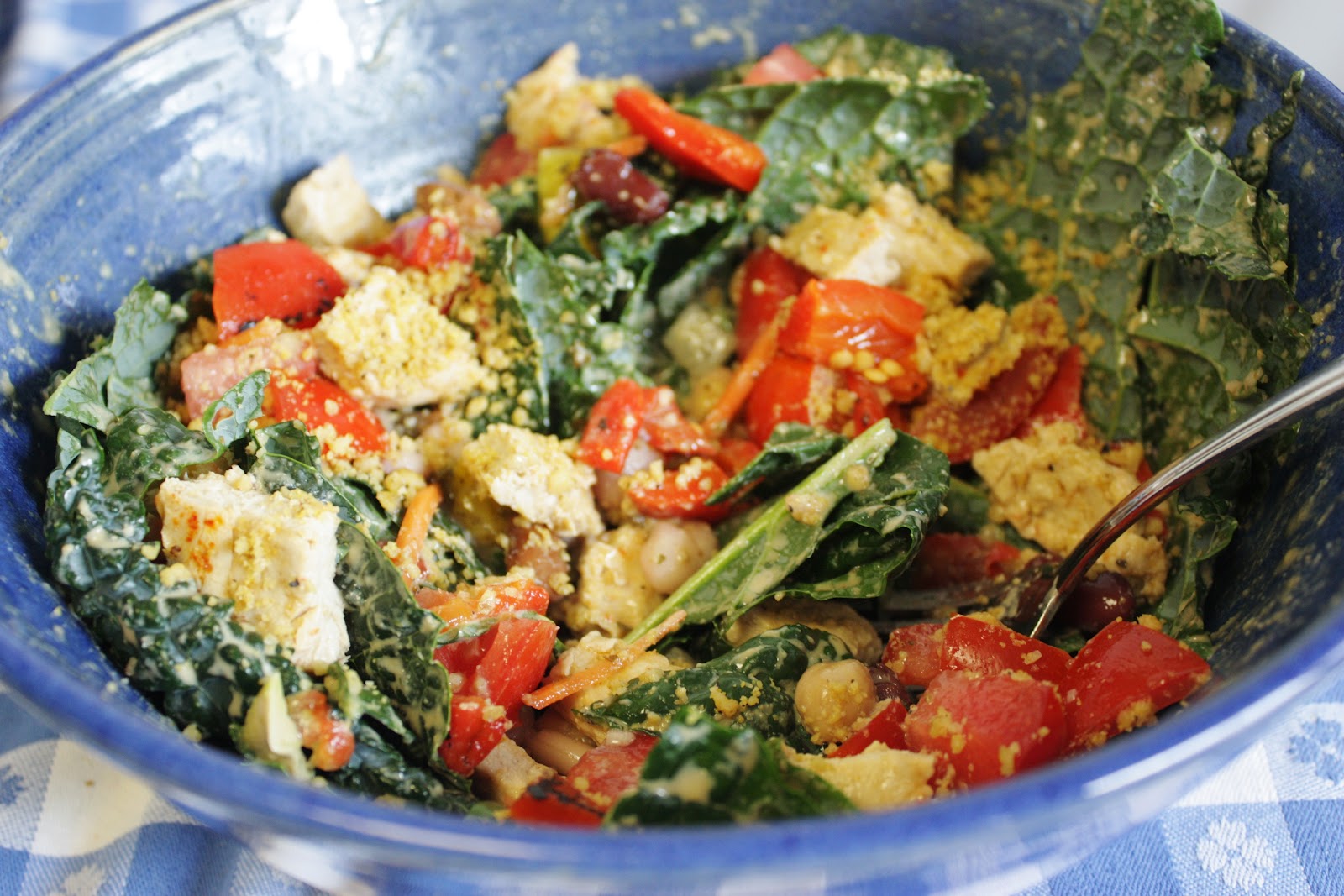 This Rawsome Vegan Life garden kale salad