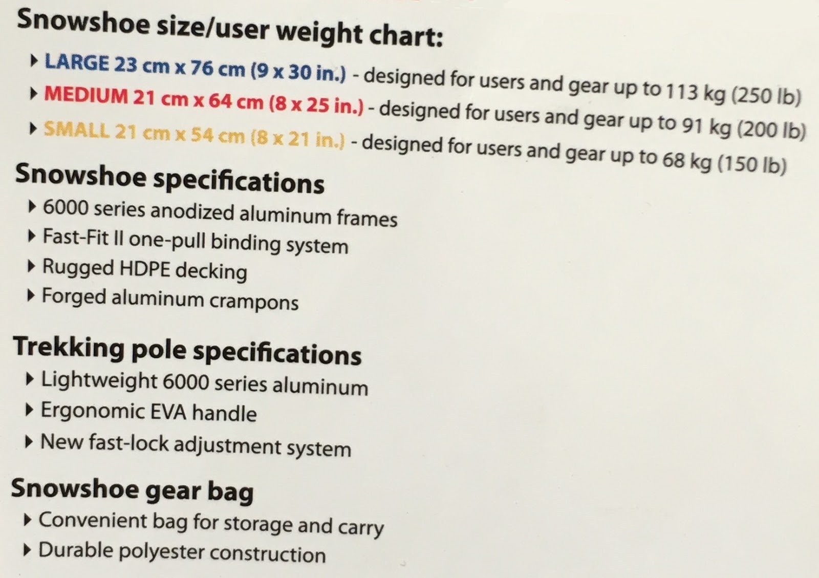 Yukon Charlie Snowshoe Kit Costco Weekender