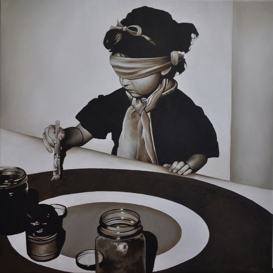 michael peck pinturas hiper-realistas crianças guerra morte surreal