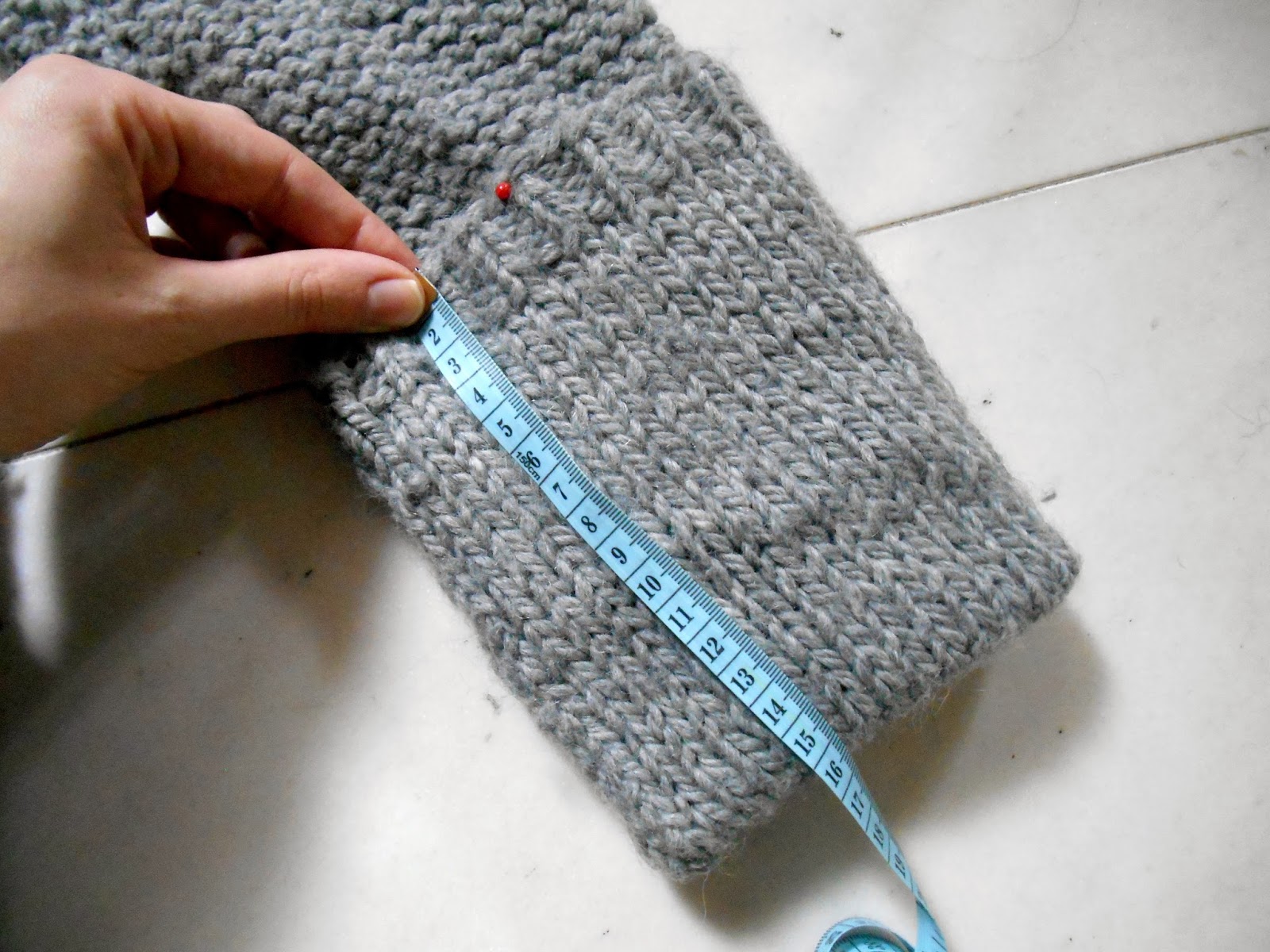 Solène Knits Fixing day How to shorten sleeves