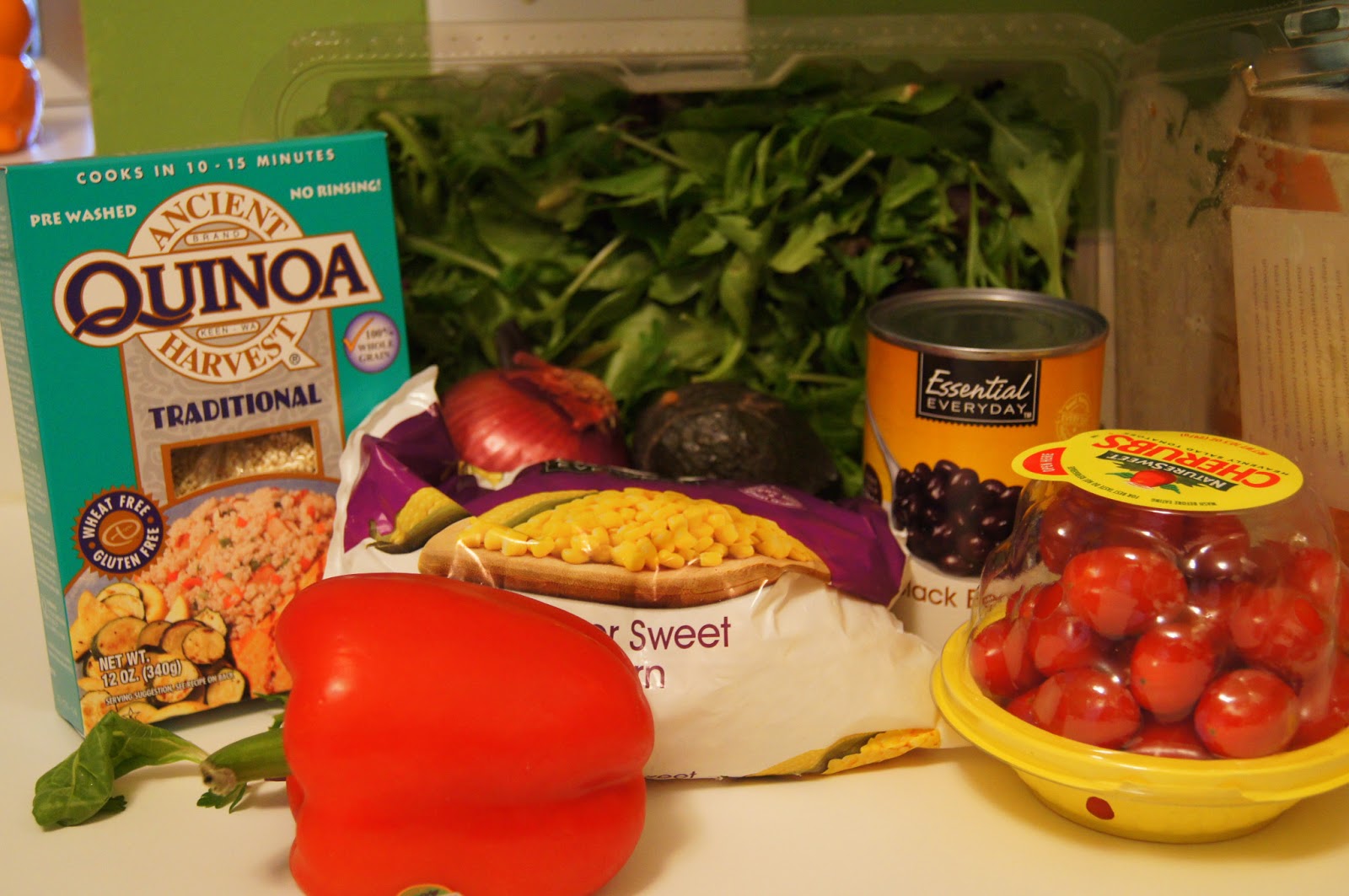 Elizabeth's Dutch Oven Quinoa Salad with Lettuce, Tomatoes, Black