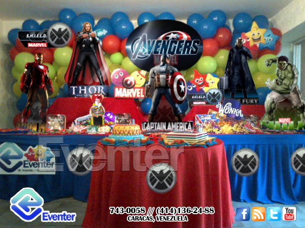 Mesa de fantasia Vengadores Avengers en caracas