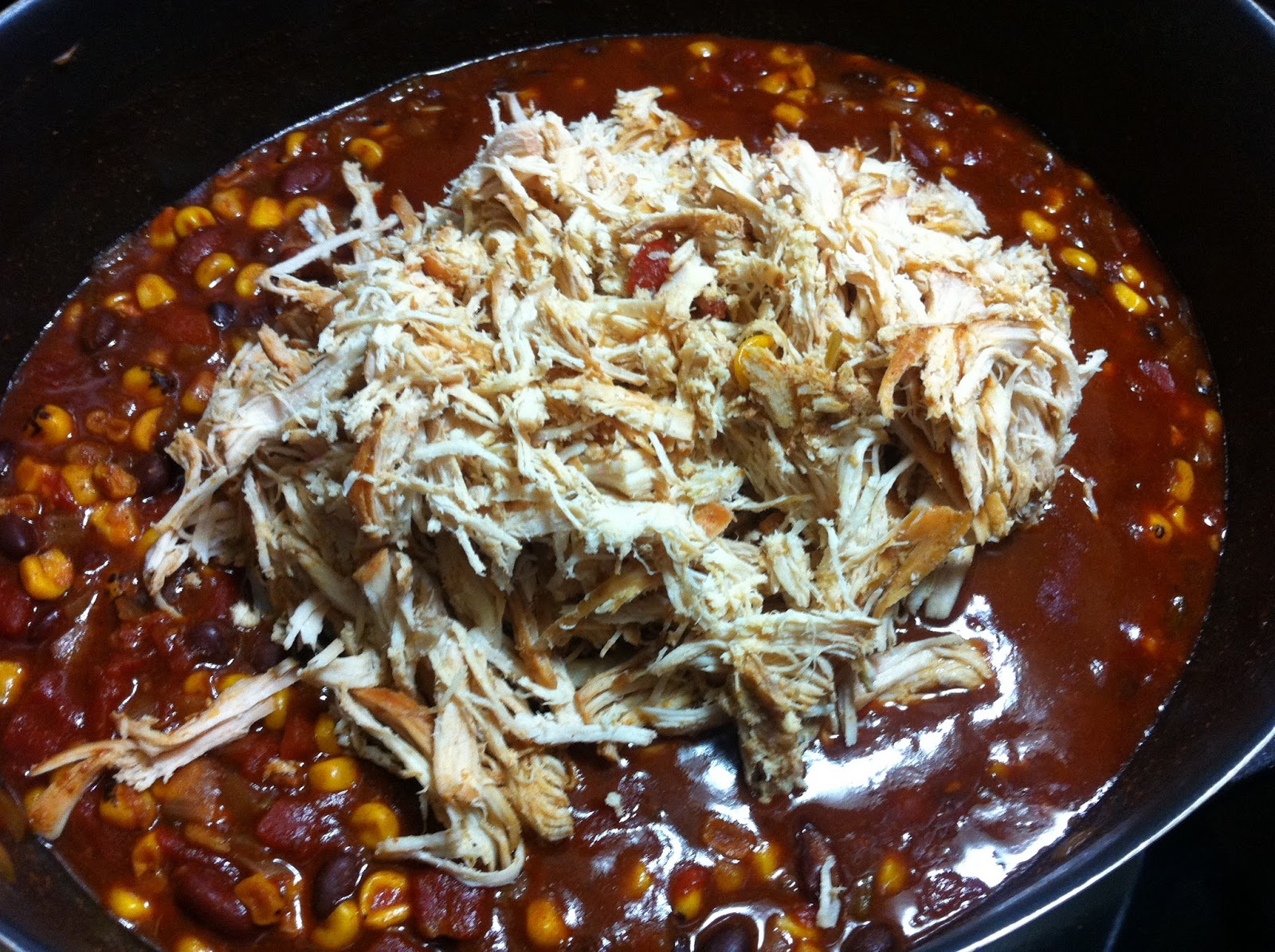 Cooking with SAHD Crock Pot Chicken Taco Chili
