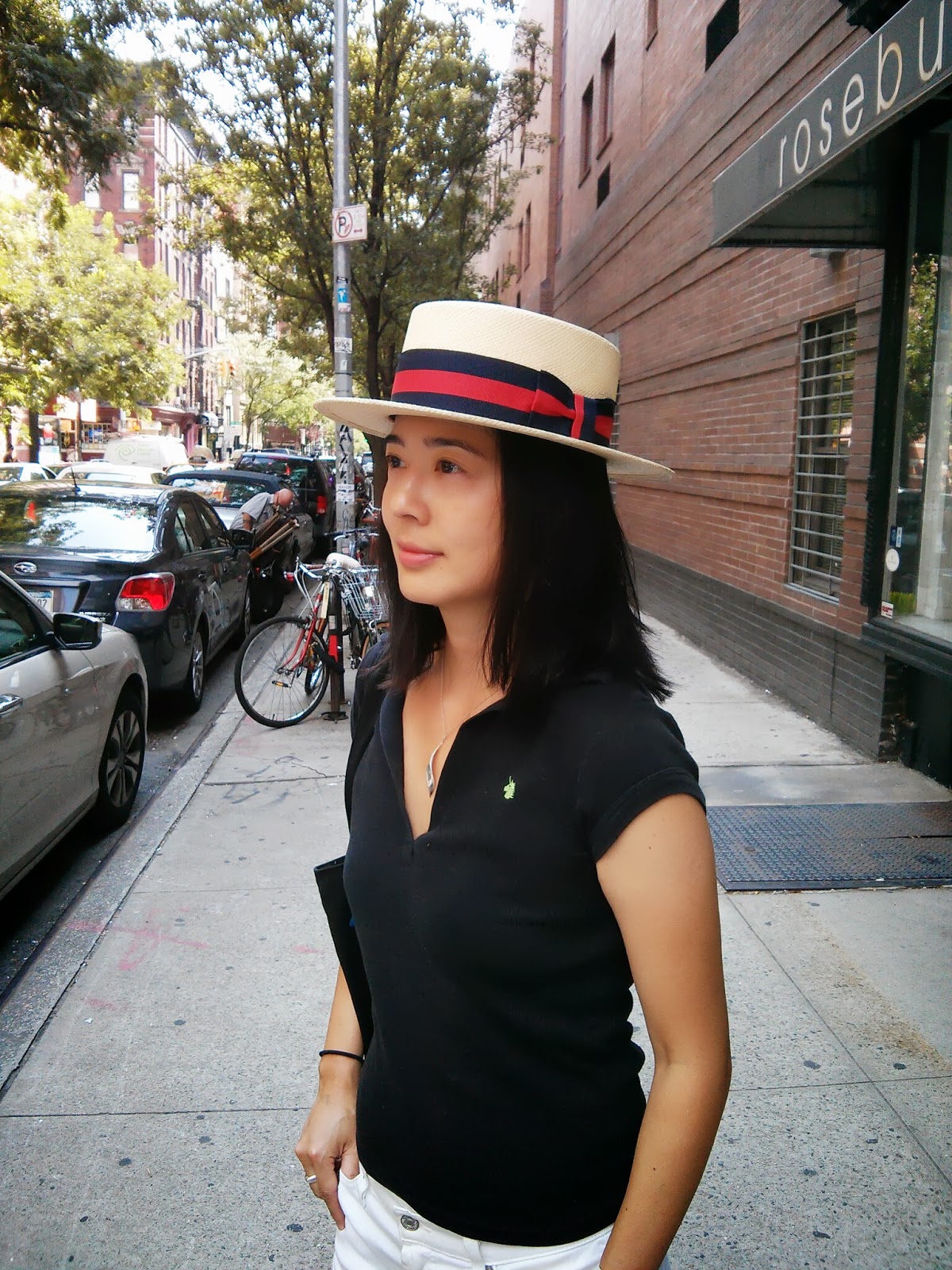 Gatsby Hat or Skimmer Hat or Boater Hat