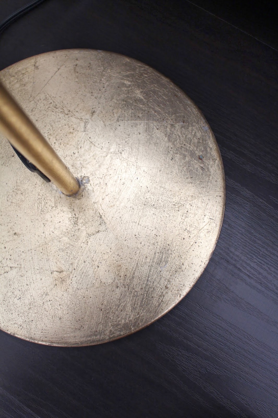 Update // DIY How To Gold Leaf A Lamp Beauty Garden Journal