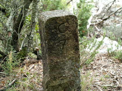 La fita número 7 entre Calders i Monistrol La fita número 7 entre Calders i Monistrol