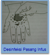 Desinfeksi pasang infus