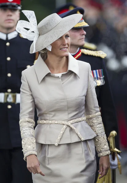 The Countess of Wessex attends the Sovereign's Parade at the Royal Military Academy in Sandhurs