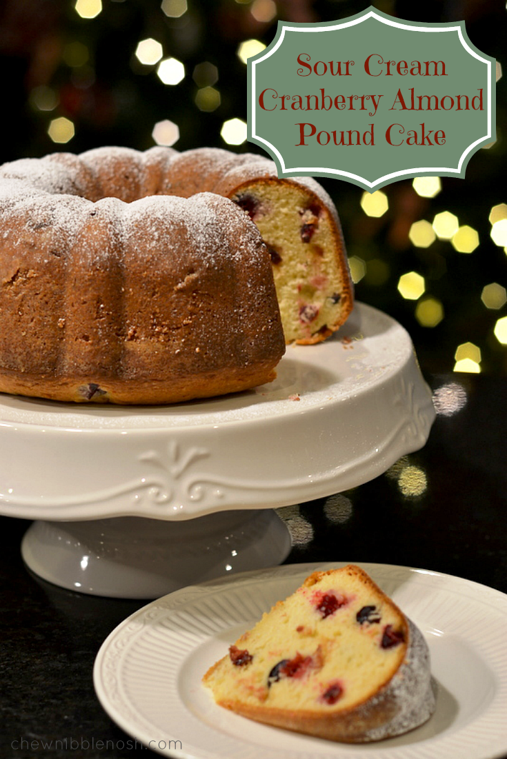 The Bestest Recipes Online Sour Cream CranberryAlmond Pound Cake