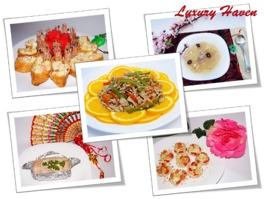 Chinese New Year Inari Sushi Laughing Prawns Salad ( 嘻哈大笑虾沙拉 )
