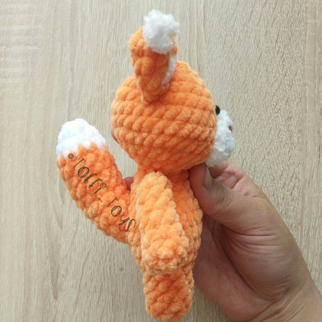Squirrel amigurumi crochet plush toy