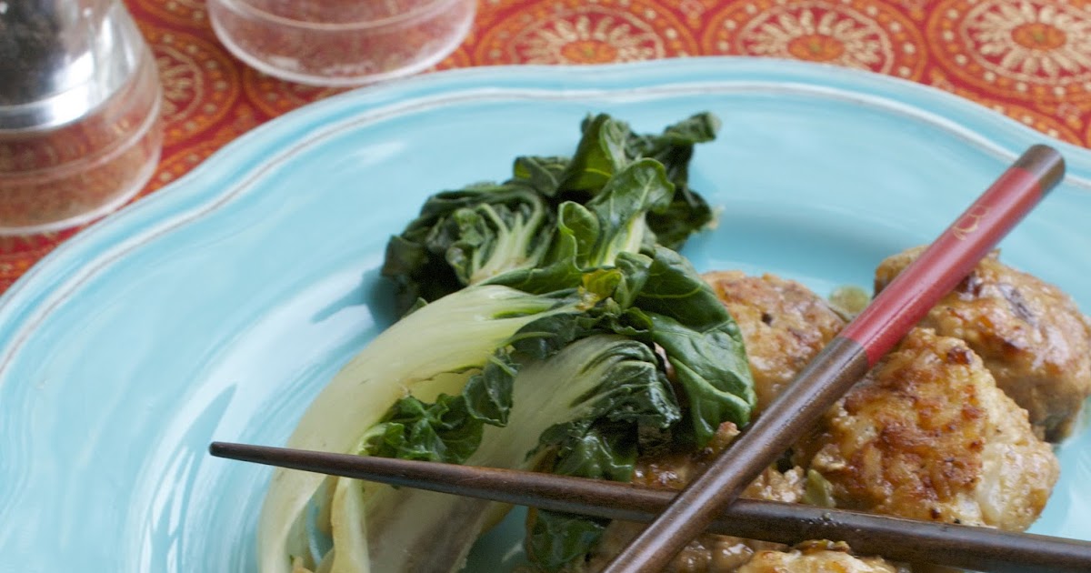 more than burnt toast TurkeyJasmine Rice Meatballs with Baby Bok Choy