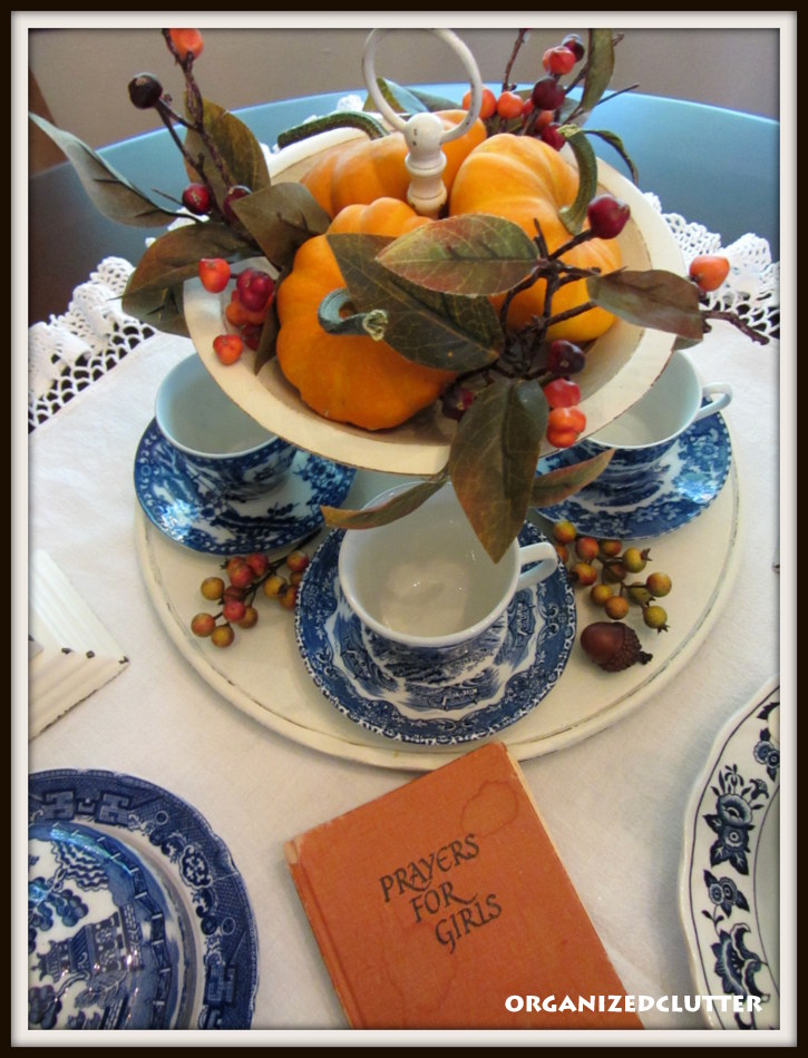 A Fall Dining Table Display Organized Clutter
