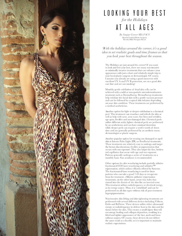 Dr. Grover FEATURED in Beverly Hills Lifestyle Magazine