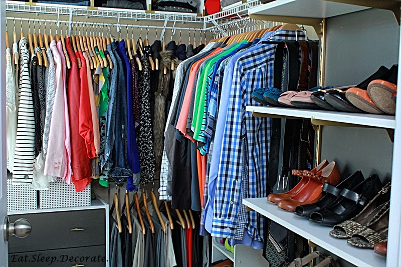 Eat. Sleep. Decorate. Master Closet Organization {Before & After}
