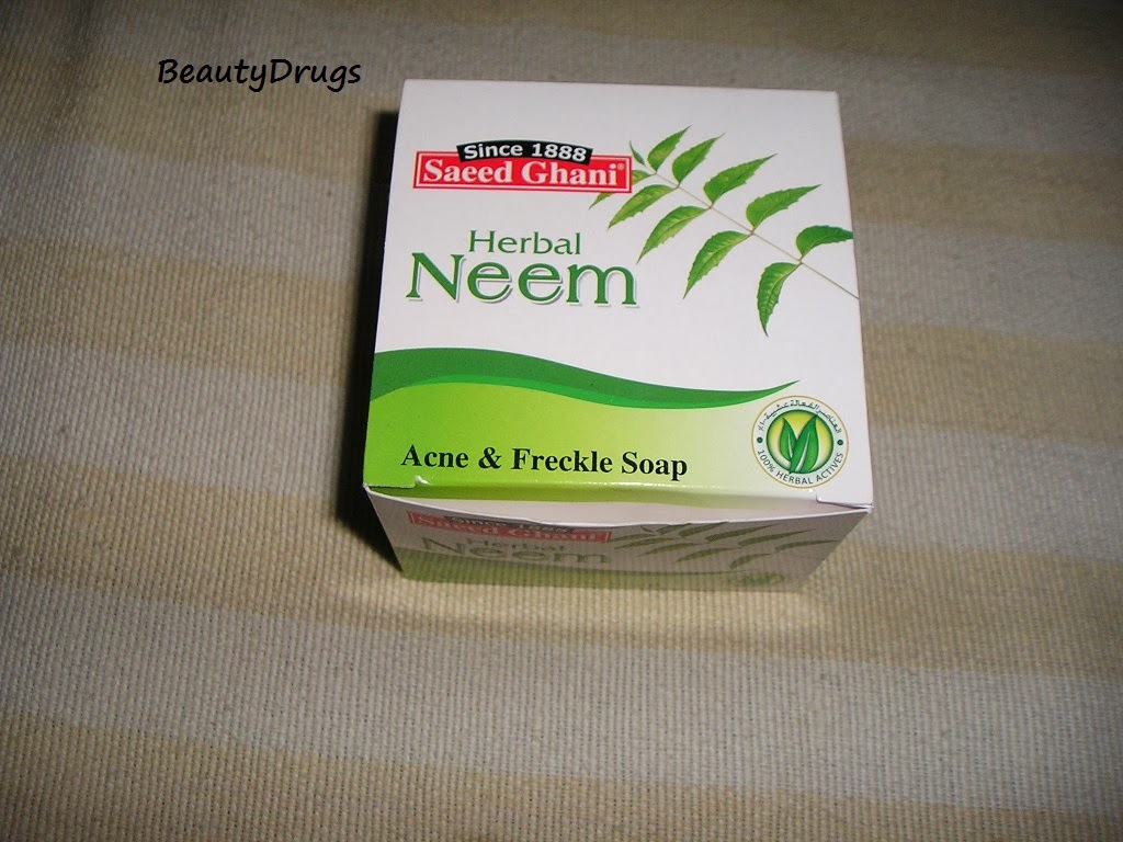 Beauty Drugs Herbal Neem Acne & Freckle Soap Saeed Ghani