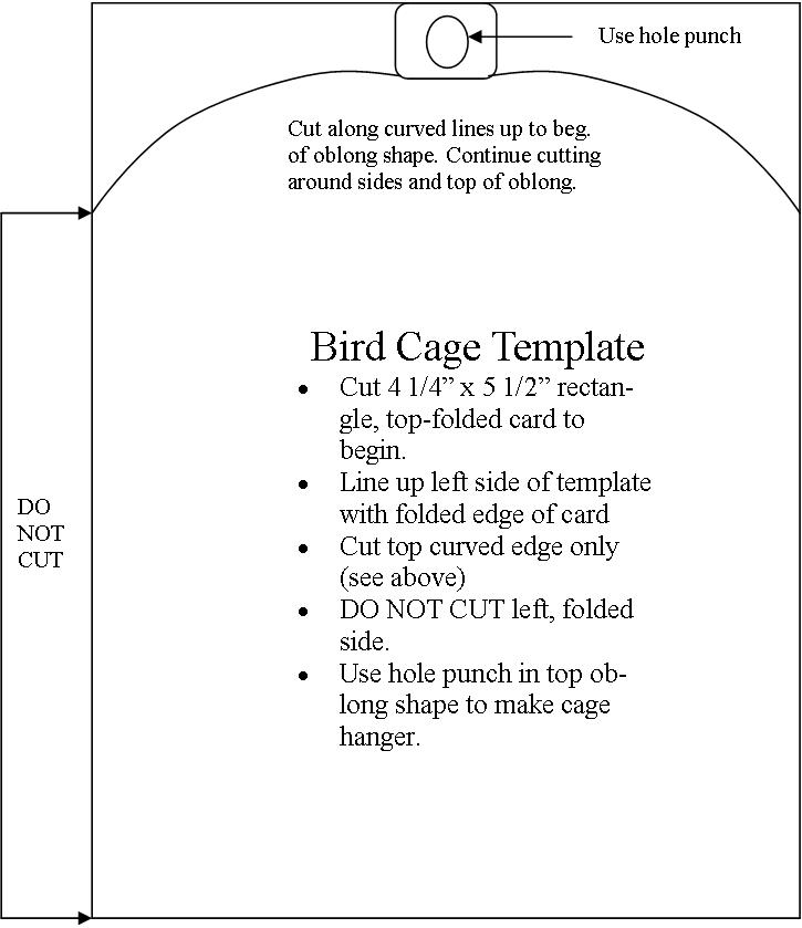 cage card template tickell expressions template bird cage card cage card template tickell expressions template bird cage card