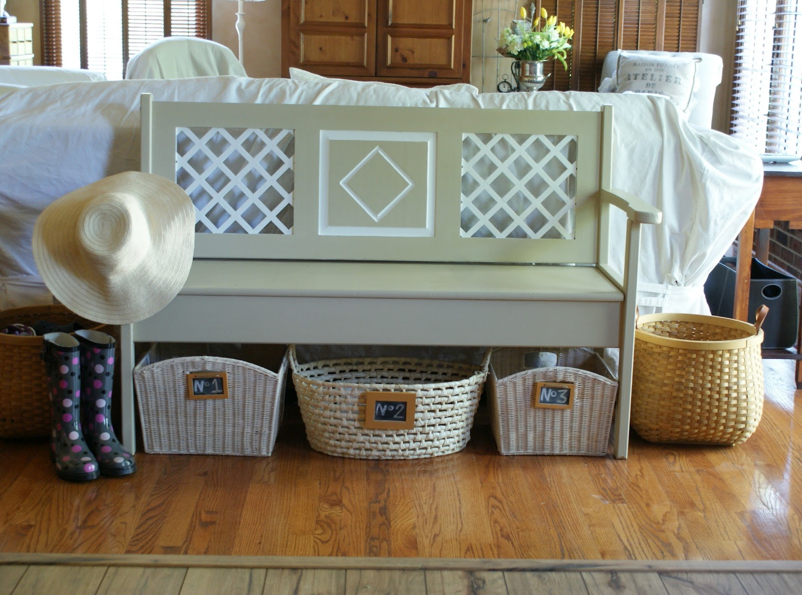 Our Hopeful Home Entryway Storage Solutions