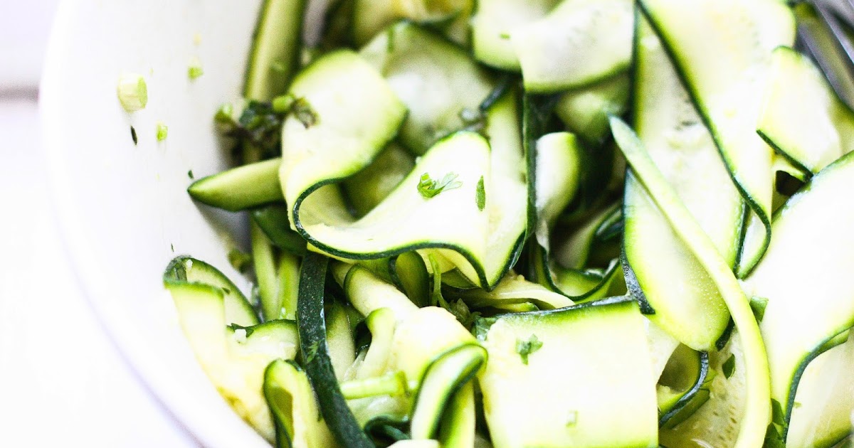 baking = love Mint and Coriander Zucchini Ribbon Salad for one