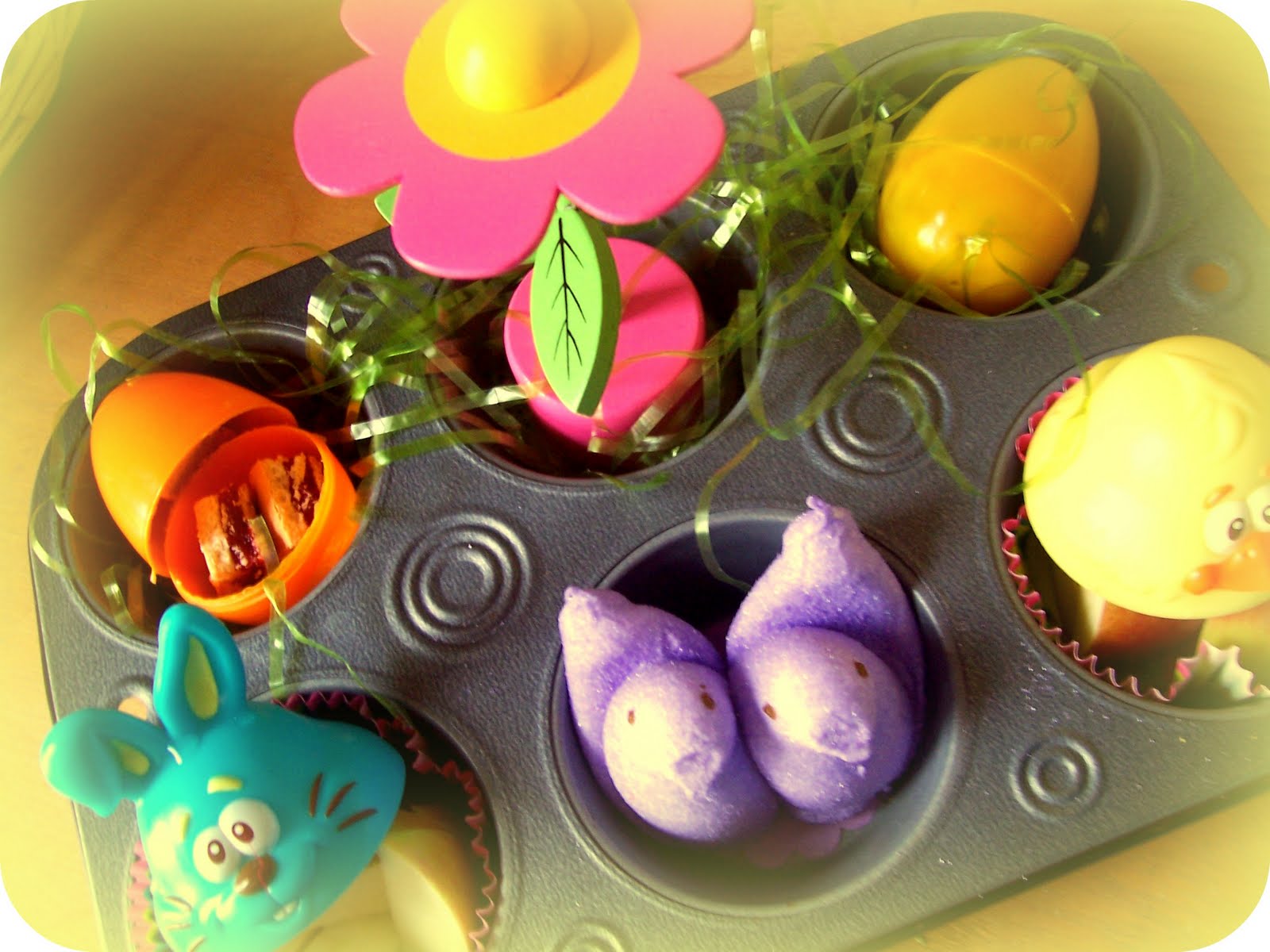 Easter Surprise Muffin Tin Snacks • BInspired Mama