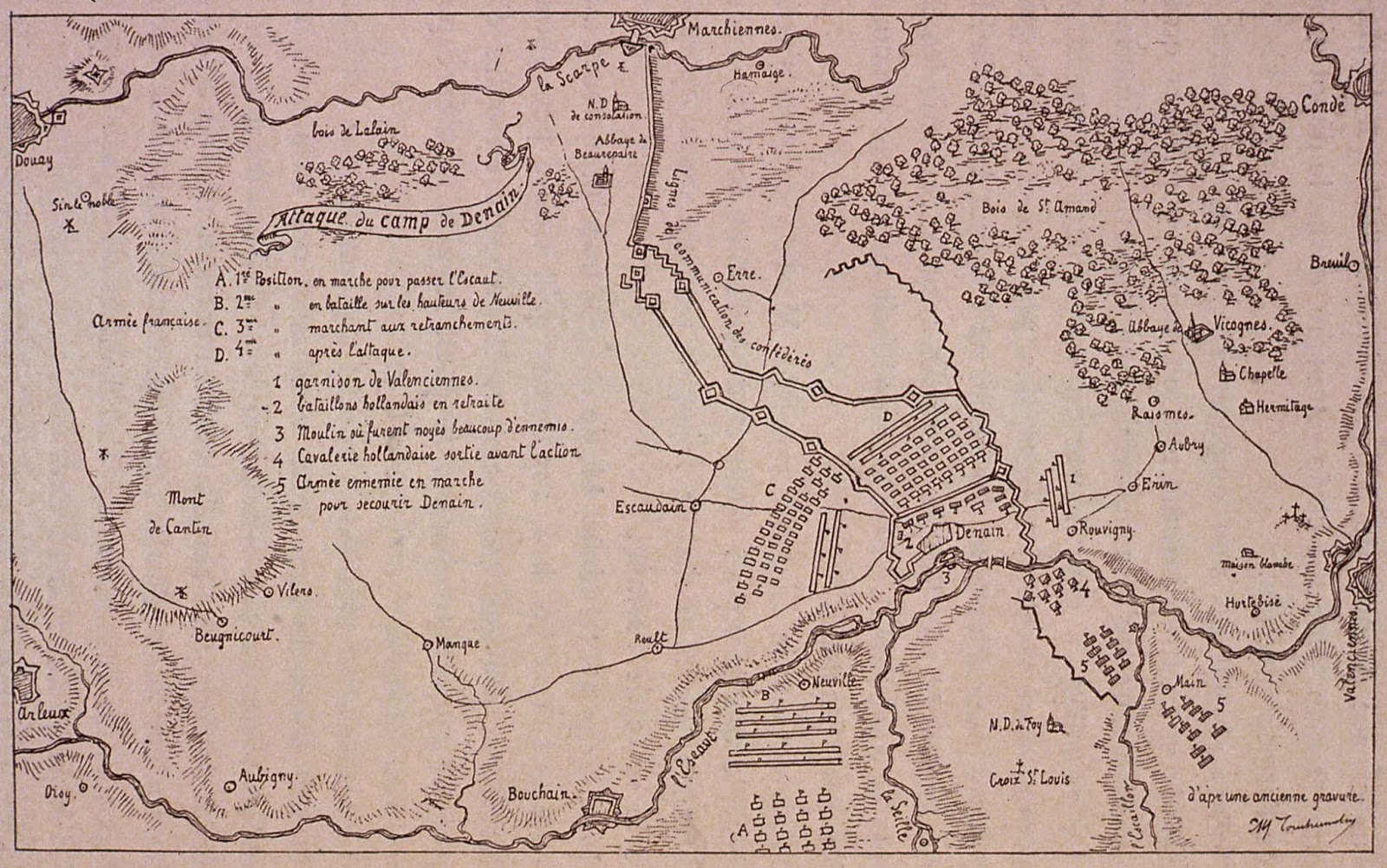 BATAILLE DE DENAIN.24 JUILLET 1712