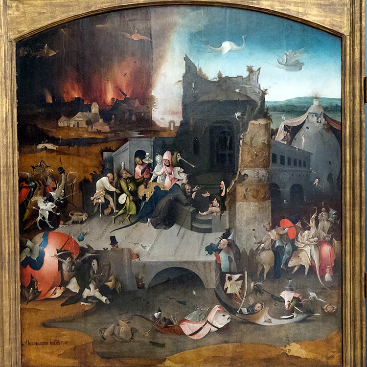 Tríptico de las Tentaciones de San Antonio (El Bosco) ArtePaisaje