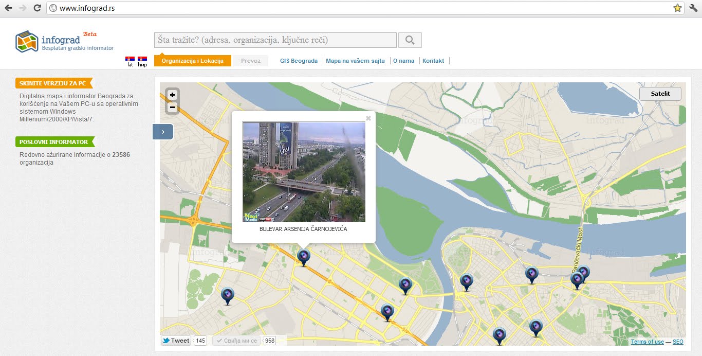mapa novog sada 3d Mapa Beograd Selidbe, Otkup Automobila, Nekretnine WEB marketing  mapa novog sada 3d