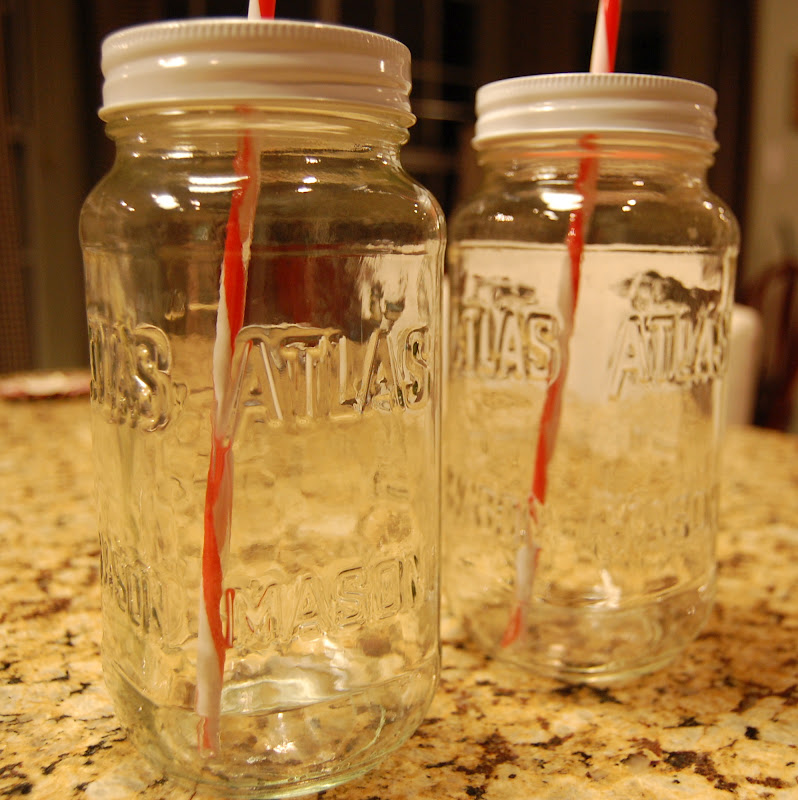 Oh Happy Day Mason Jar Water Bottles