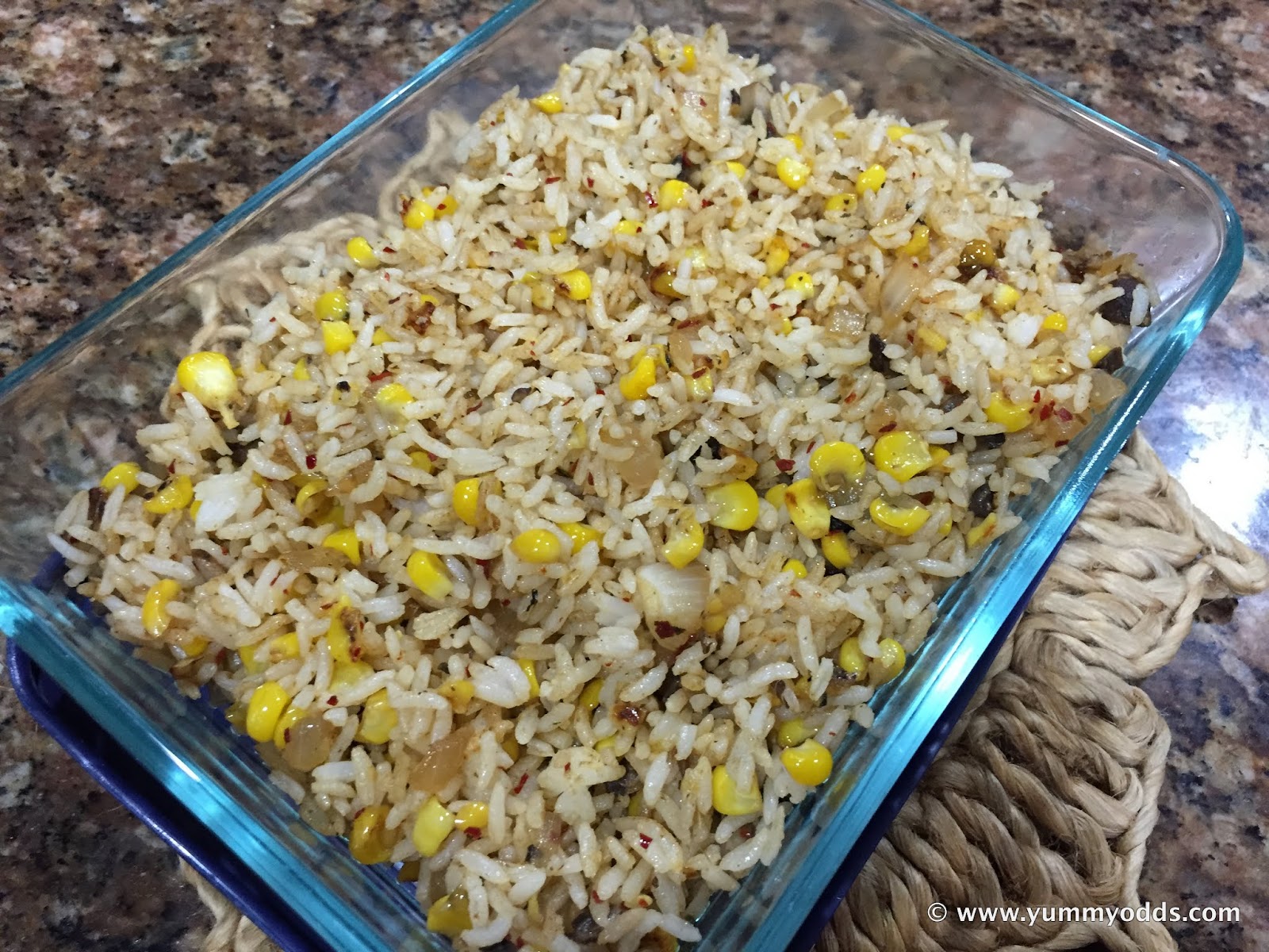 Yum! Yum! Yum! Spicy Mushroom and Sweet Corn Rice Lunch Box Recipes