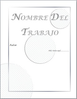 formato de caratulas en word