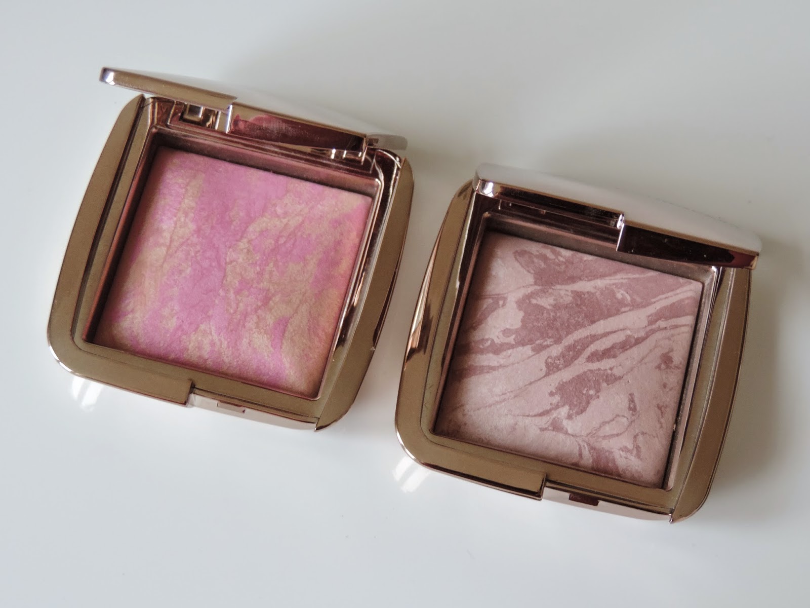 Hourglass Ambient Lighting Blush (from left): Radiant Magenta, Mood Exposure