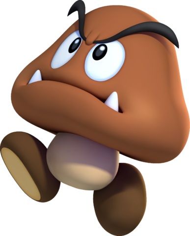 Personajes cafés de Mario Bros