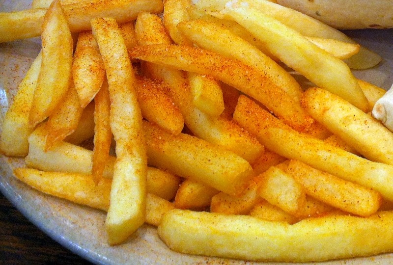 simple yummy food Masala french fries.