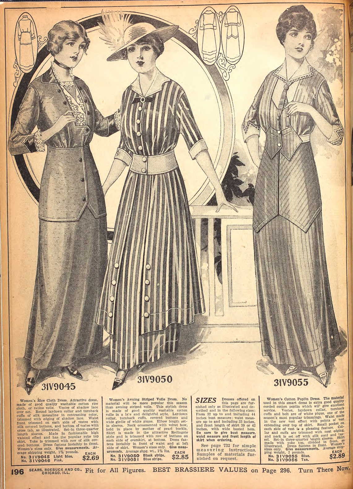 Women's Clothing Deals Online Womens dress in 1915 sears catalog The