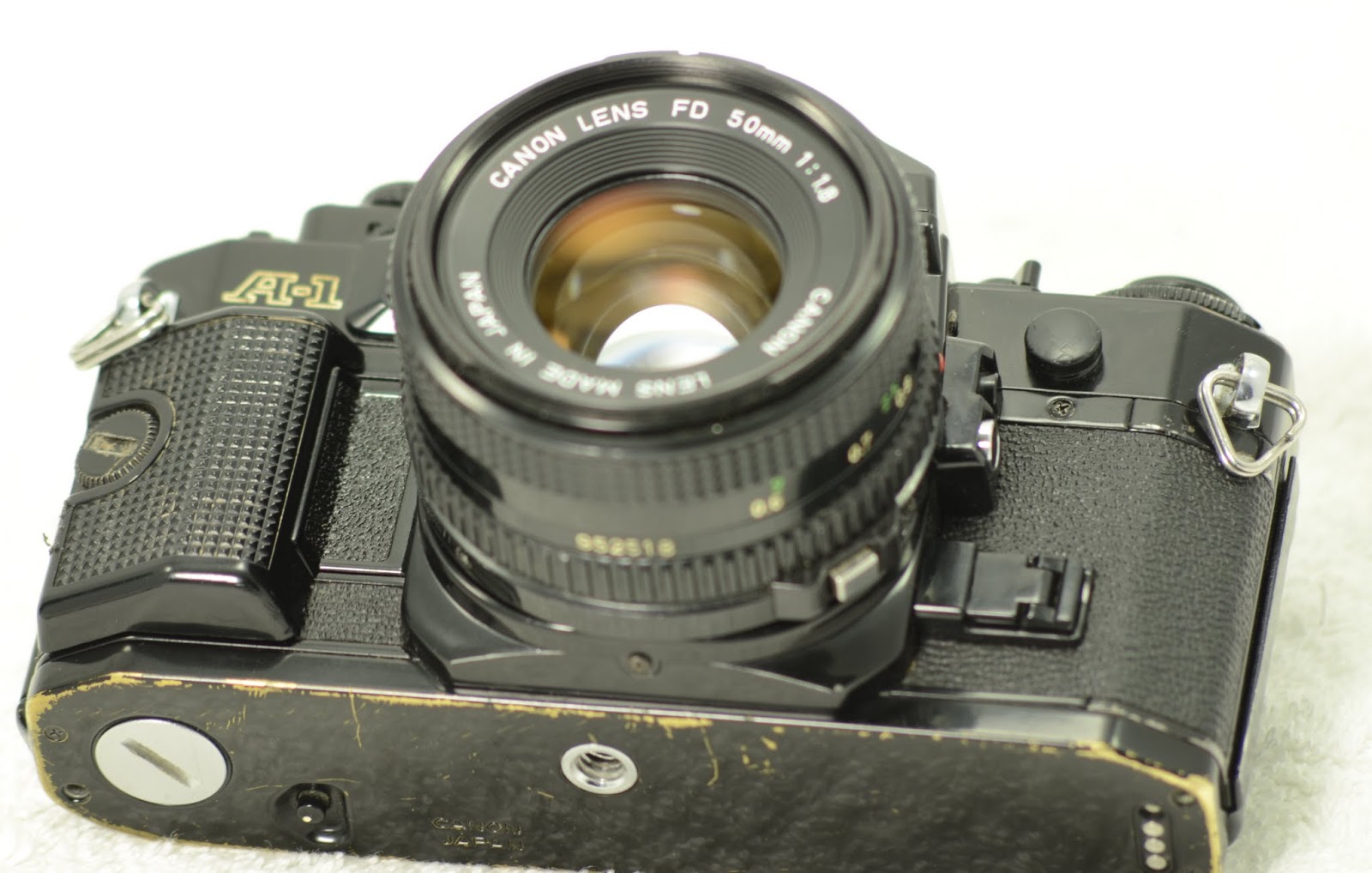 Vintage Camera House Canon A1 kit with 2 lenses