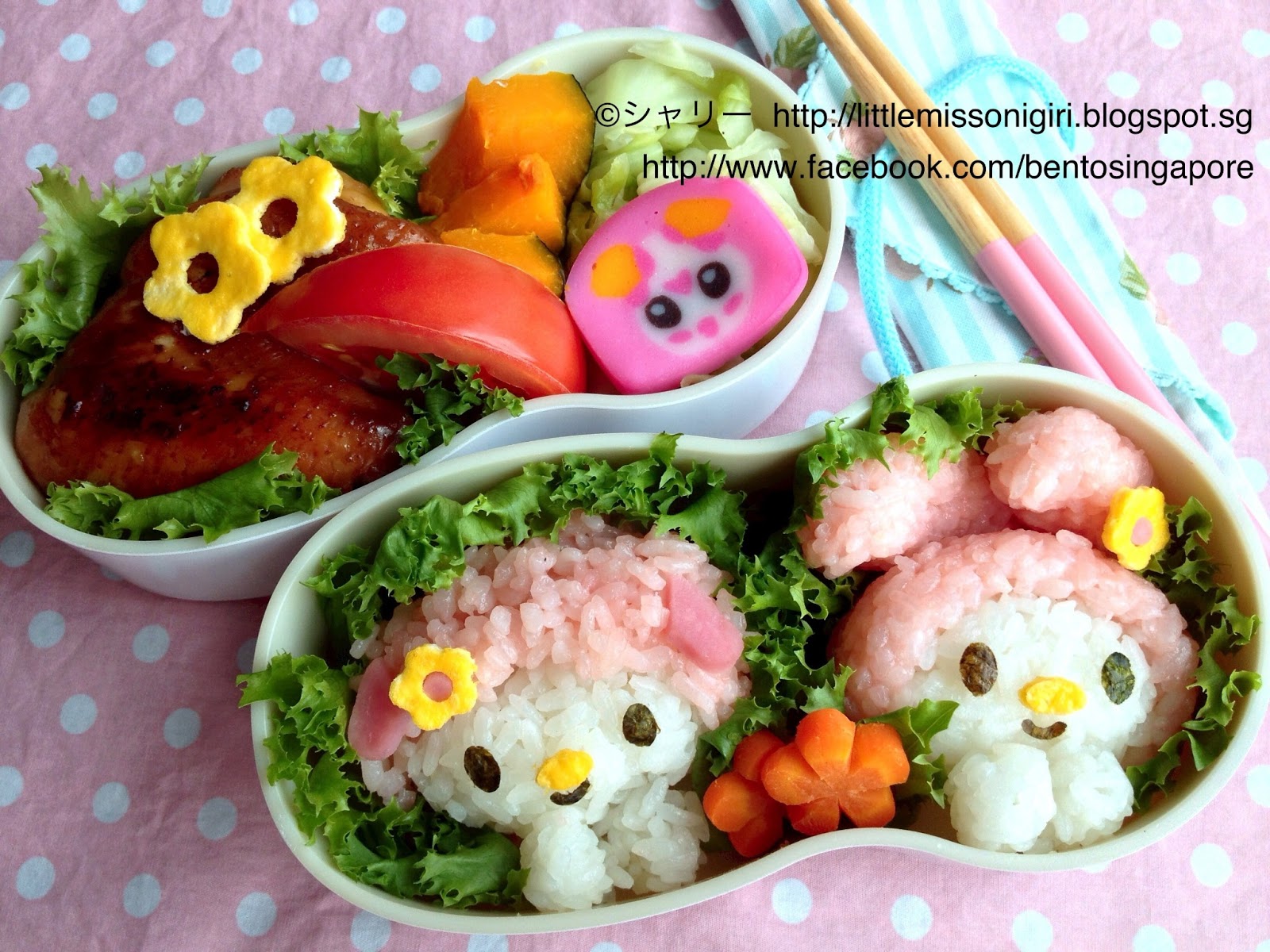 Piano And Melody Character Obento ピアノとメロディのキャラ弁 Little Miss Bento