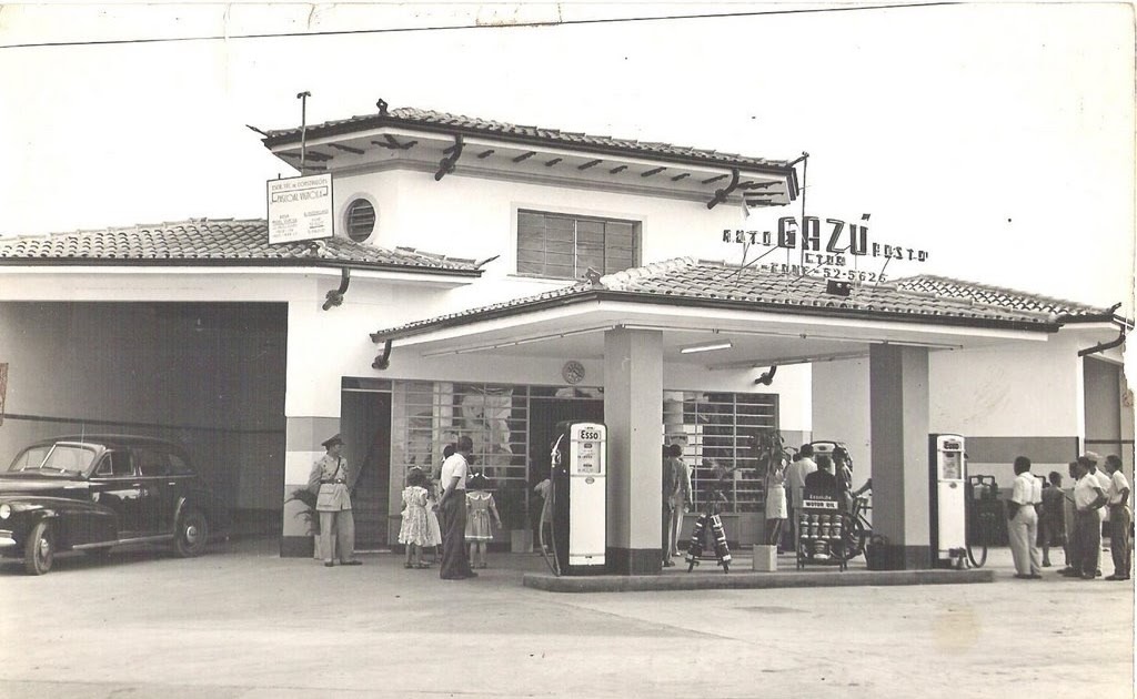 Antigos Verde Amarelo Antigo Auto Posto