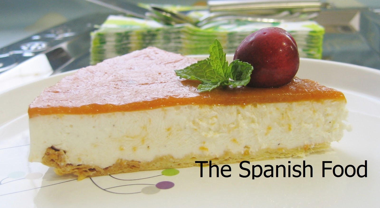 PASTEL DE QUESO LIGHT CON CREMA DE ALBARICOQUE The Spanish Food