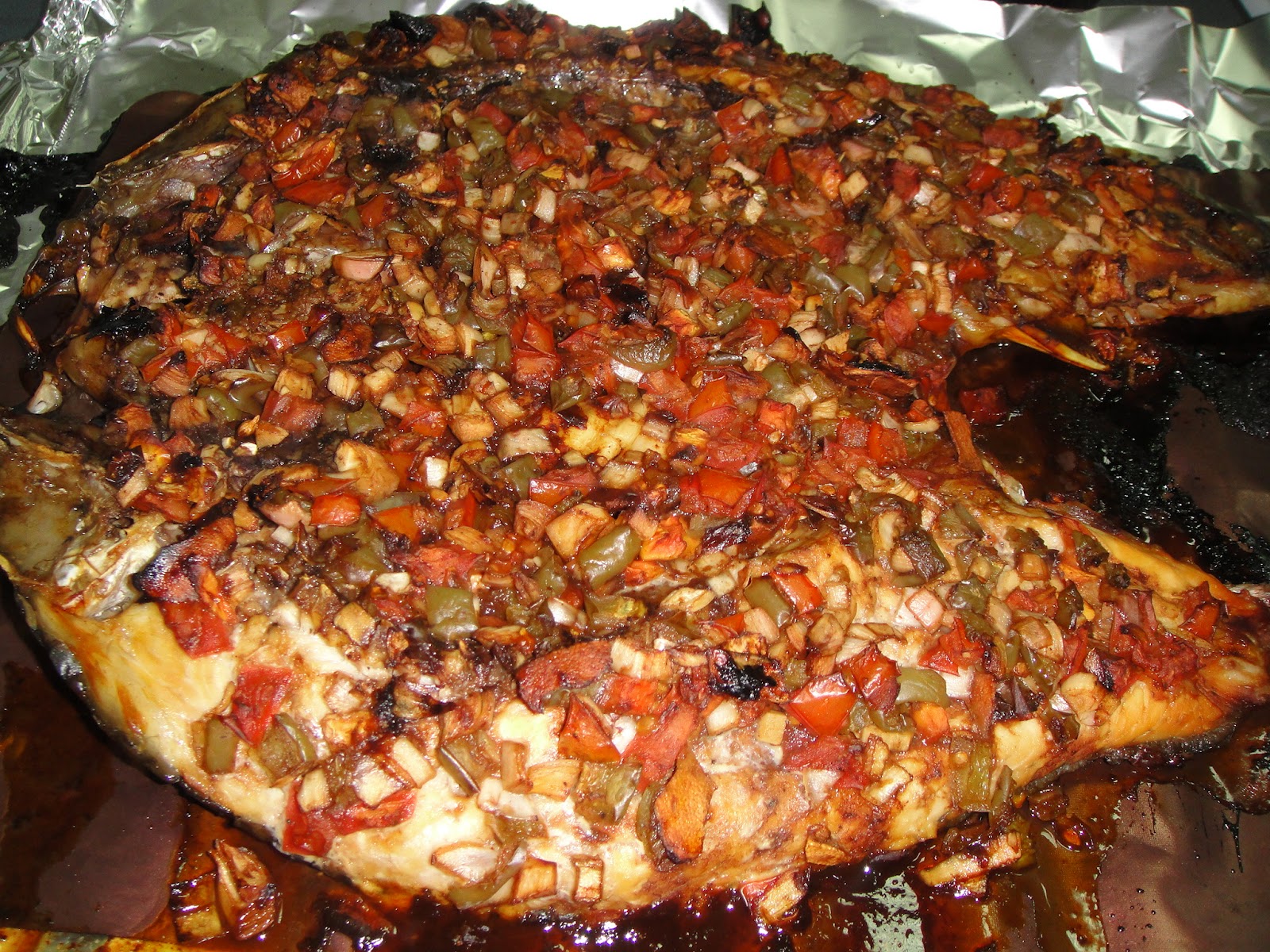 Maryam's Culinary Wonders 180. Iraqi Whole Fish in Pomegranate Molasses