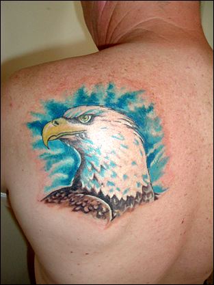 Eagle Back Tattoos For Men